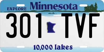 MN license plate 301TVF