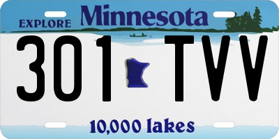 MN license plate 301TVV