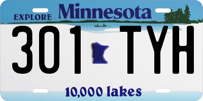 MN license plate 301TYH