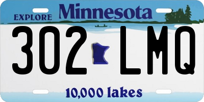 MN license plate 302LMQ