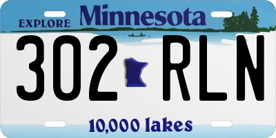 MN license plate 302RLN