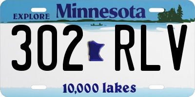 MN license plate 302RLV