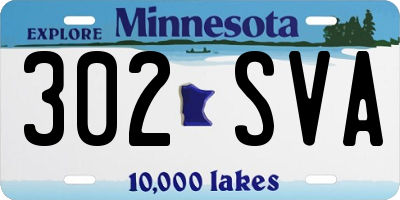 MN license plate 302SVA