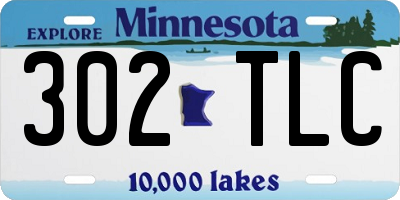 MN license plate 302TLC