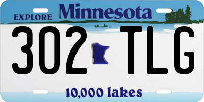 MN license plate 302TLG