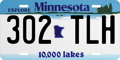 MN license plate 302TLH