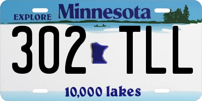 MN license plate 302TLL