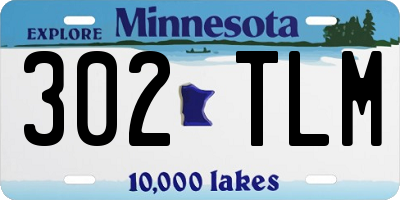 MN license plate 302TLM