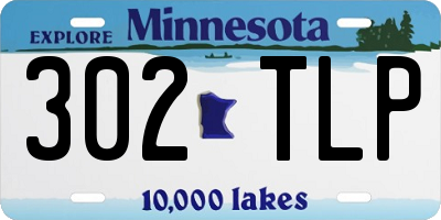 MN license plate 302TLP