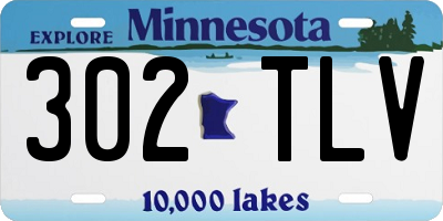 MN license plate 302TLV