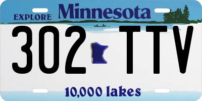 MN license plate 302TTV