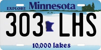 MN license plate 303LHS