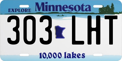 MN license plate 303LHT