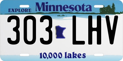 MN license plate 303LHV