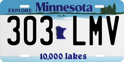 MN license plate 303LMV