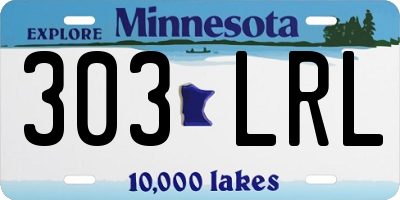 MN license plate 303LRL