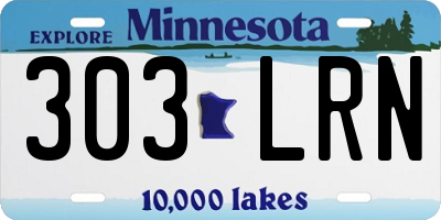 MN license plate 303LRN