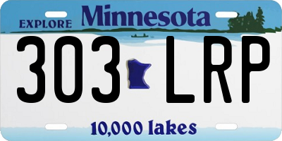 MN license plate 303LRP