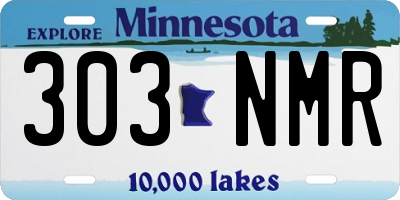 MN license plate 303NMR