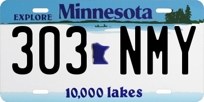 MN license plate 303NMY