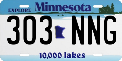MN license plate 303NNG