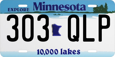 MN license plate 303QLP