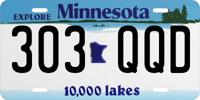 MN license plate 303QQD