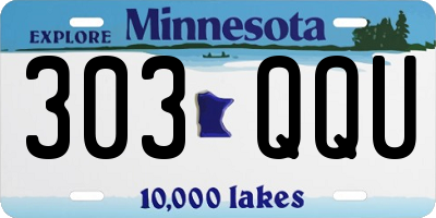 MN license plate 303QQU