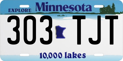 MN license plate 303TJT