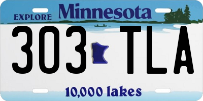 MN license plate 303TLA