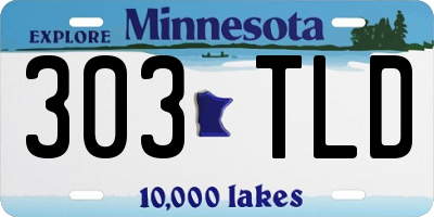 MN license plate 303TLD