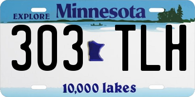 MN license plate 303TLH