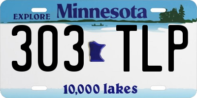 MN license plate 303TLP