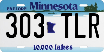 MN license plate 303TLR