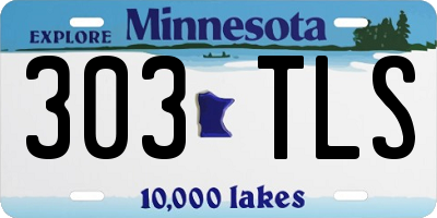MN license plate 303TLS