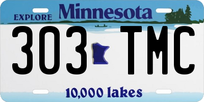 MN license plate 303TMC