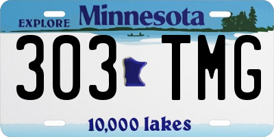 MN license plate 303TMG