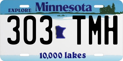 MN license plate 303TMH