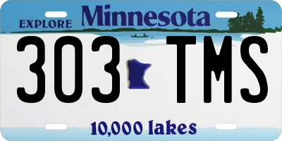 MN license plate 303TMS
