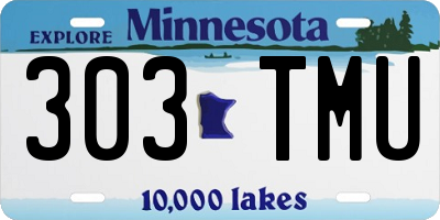 MN license plate 303TMU