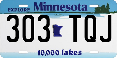 MN license plate 303TQJ