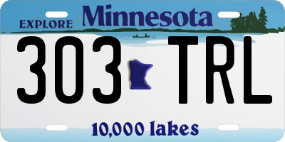 MN license plate 303TRL
