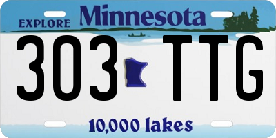 MN license plate 303TTG