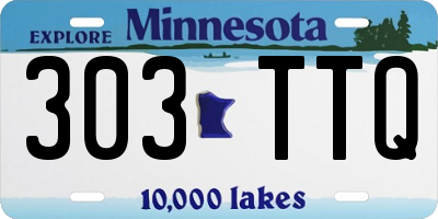 MN license plate 303TTQ