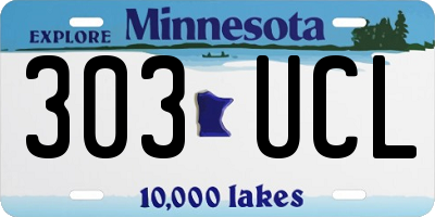 MN license plate 303UCL