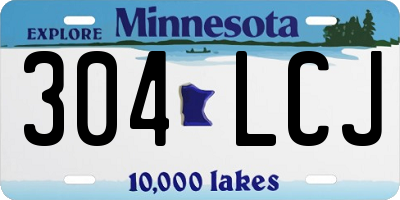 MN license plate 304LCJ
