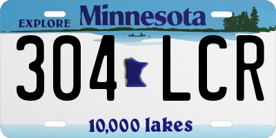 MN license plate 304LCR