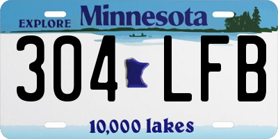 MN license plate 304LFB