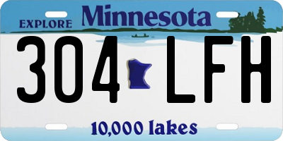 MN license plate 304LFH