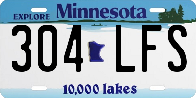 MN license plate 304LFS